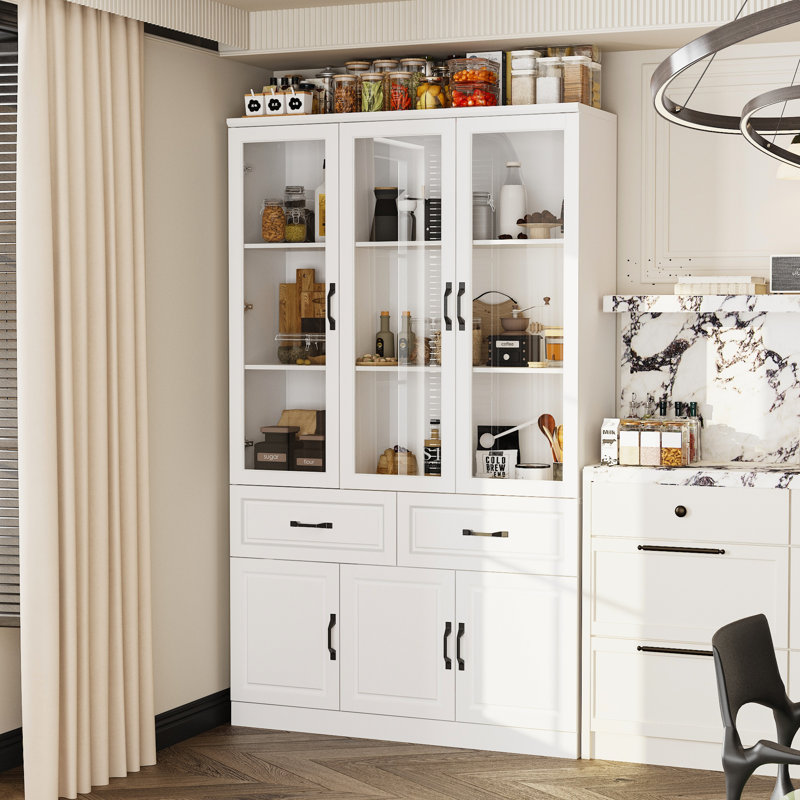 Armoire garde-manger 78,7 po H 6 tiroirs 2 portes