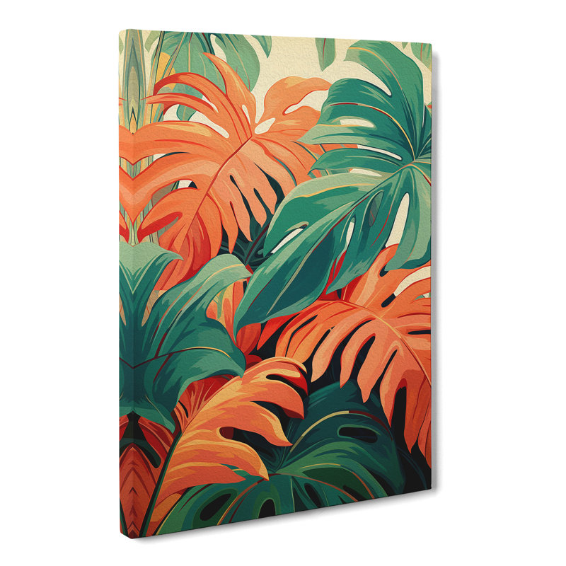 Tropical Leaf - Print, 76cm H x 50cm W x 3cm D