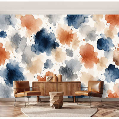 Wall Mural Peel and Stick Wallpaper Camouflage watercolor seamless Trendy style camo repeat print Design Self-Adhesive Removable Contact Paper Wall Decor for Living Room Bedroom 69"H x 96"W