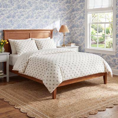Block Print Gauze 100% Cotton 3 Piece Comforter Set