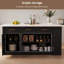 Îlots de cuisine 72 po avec rangement de style moderne 72 po-1180224551-1180224538