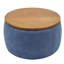 Repose-pieds rond avec rangement Dariyan-944897201