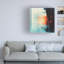 Art mural sur toile tendue - "Fractal arrière vue IV" de Walker Noble pour décoration de salon, de chambre à coucher ou de bureau - 18 x 18