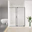 Porte de douche coulissante demi-cadre l 56-60 "x H 72"