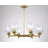 Dolena 6 - Light Steel Dimmable Shaded / Spider Chandelier-1429660049