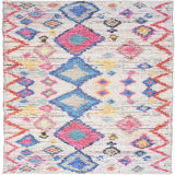 Tapis géométrique jaune / rouge / bleu