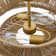 16 In. 2-light Bohemian Woven Rope Semi-flush Mount Ceiling Light