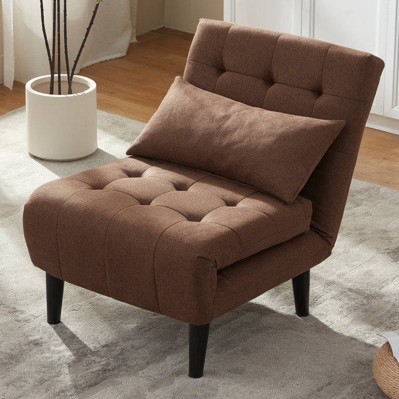 Upholstered Accent Chair, single, Brown