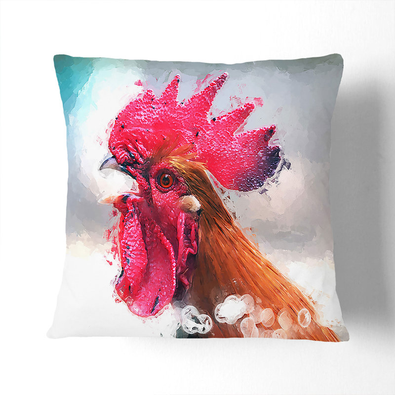 Square Throw Cushion, 40cm H x 40cm W x 15cm D