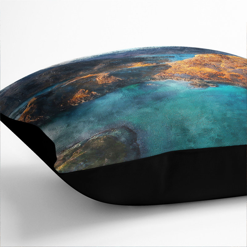 Square Cushion, 55cm H x 55cm W x 20cm D, Black
