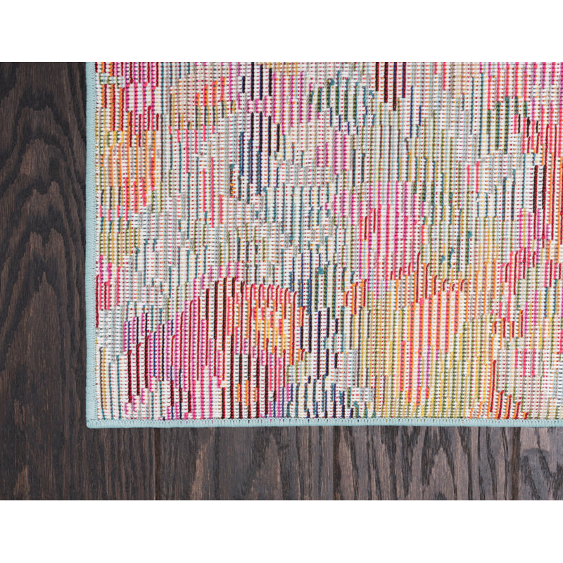 Hashimoto Washable Abstract Indoor Rug, Rectangle 4'1" x 6'1"