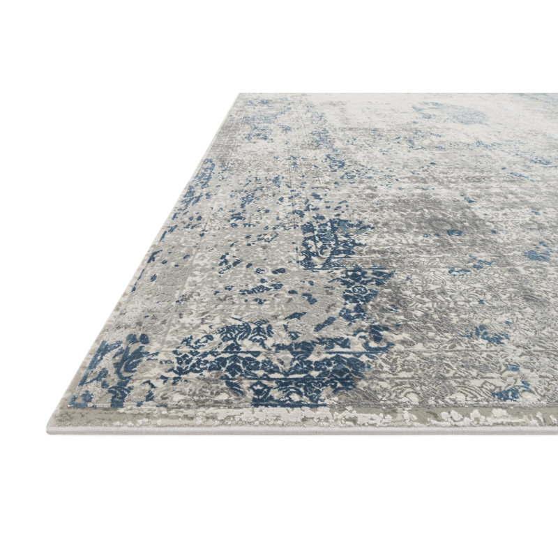 Colombe orientale/Tapis décoratif de l’océan Jeffrey, Rectangle 6 pi 7 po x 9 pi 2 po