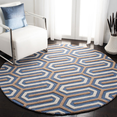 Ellicott Hand Tufted Wool Geometric Rug