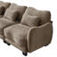 Canapé en L chenille avec 1 repose-pieds mobile, canapé modulaire surdimensionné à 3 places avec coussins de taille exquise, facile à assembler-1720406773-1720406775