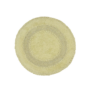 Plush Cotton Round shape bath Rug