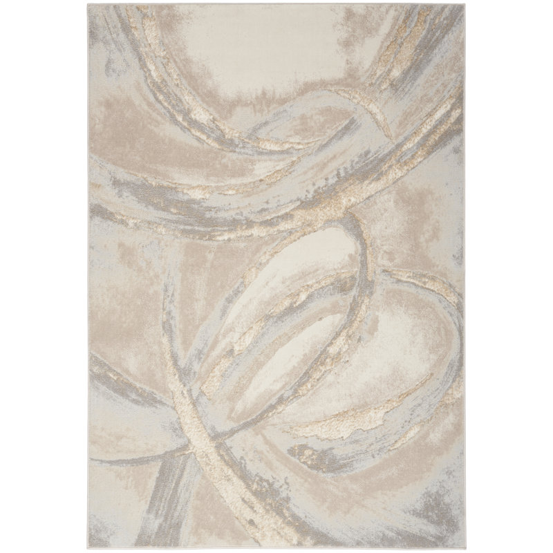 Breux Abstract Area Rug, Rectangle 160 x 221cm