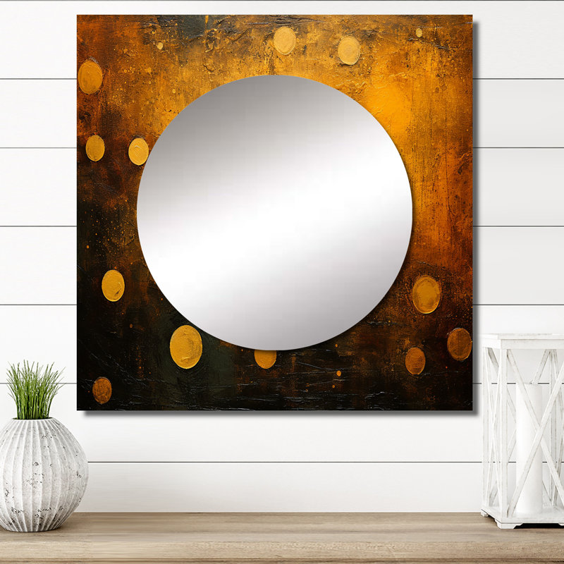 Deondra - Our Solar System Square Mirror For Wall Art Decor, 23" x 23"