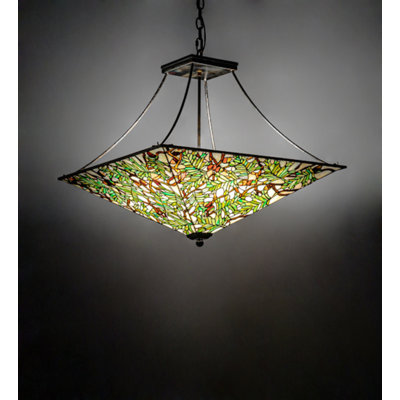 Hittle 4 - Light Antique Copper Shaded Pendant