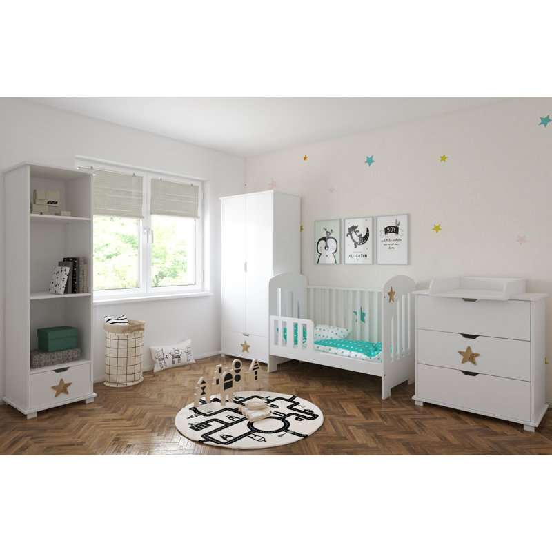 Epperson Cot Bed, White/Pink, No