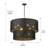 Cuthmore 9 - Light Steel Dimmable Drum Chandelier