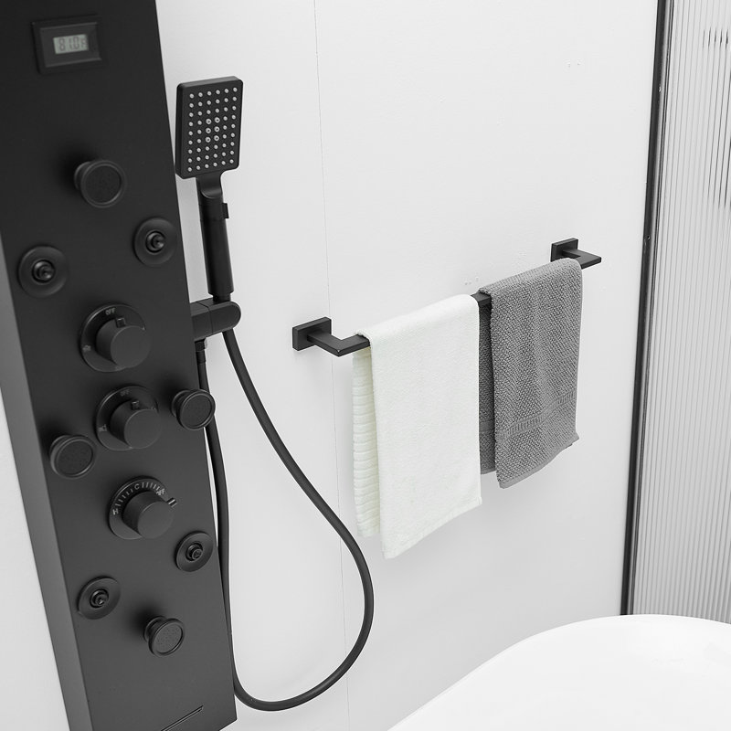 4 - Piece Bathroom Hardware Set, Matte Black