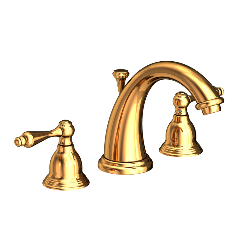 Seaport Widespread Bathroom Faucet with Drain Assembly, Polished Gold