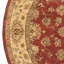 Tapis en laine ivoire / olive / rouge-88943314