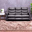 Fauteuils inclinables confortables avec console, matériau en polyuréthane durable, style moderne pour la maison