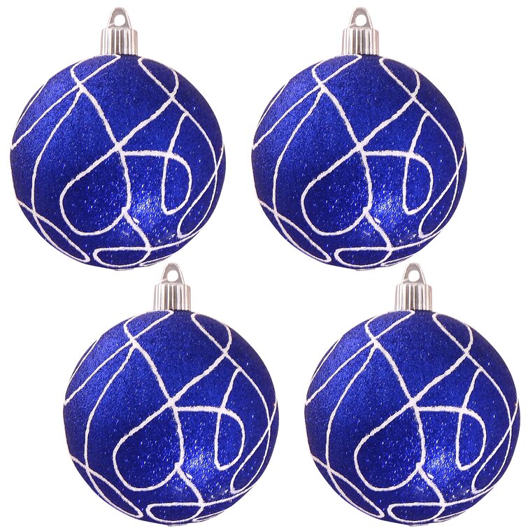 100MM Plastic Ball Ornament: Candy Apple Gold (Set of 4) [157091] 