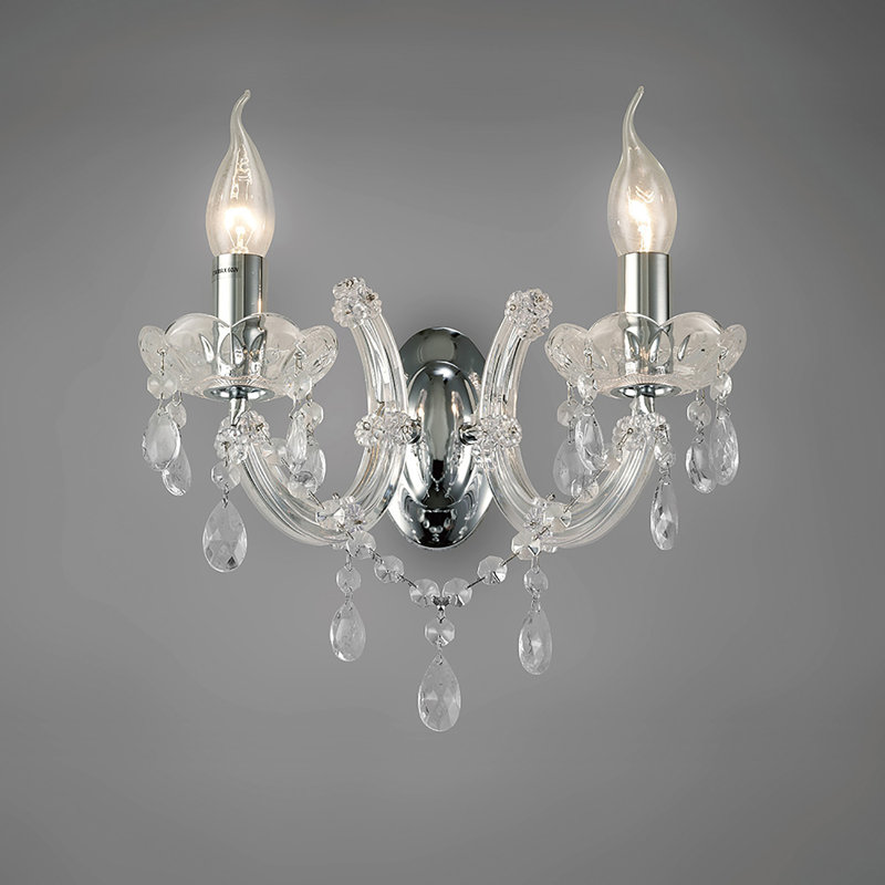 Jansen Candle Wall Light, White