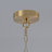5-Light Dimmable Chandelier with Clear Glass Cylinder Shades -1984329304