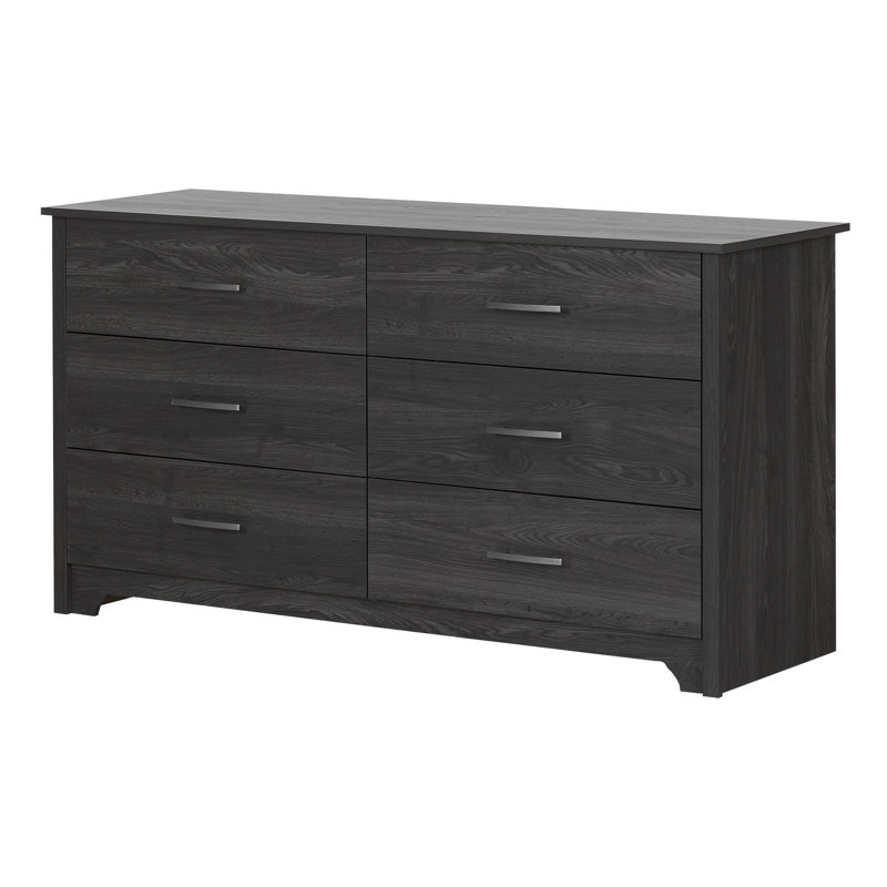 Commode 6 tiroirs Fusion, Chêne gris