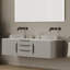 Surface de comptoir moderne blanche de 72 po de largeur