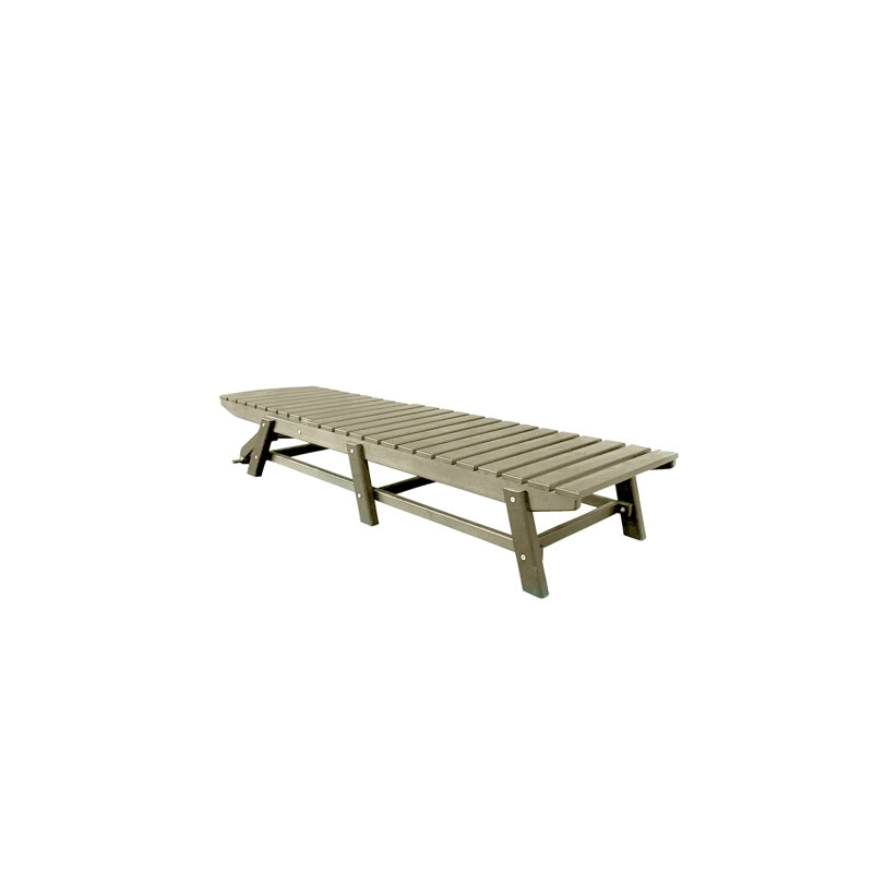 Brasstown Reclining Outdoor Chaise Lounge Pool Chair, Taupe