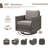 Hansencamp 4-Piece All Weather Wicker Patio Conversation Set With Swivel Gliders And Split Fire Pit Table-1880305078-1880305074