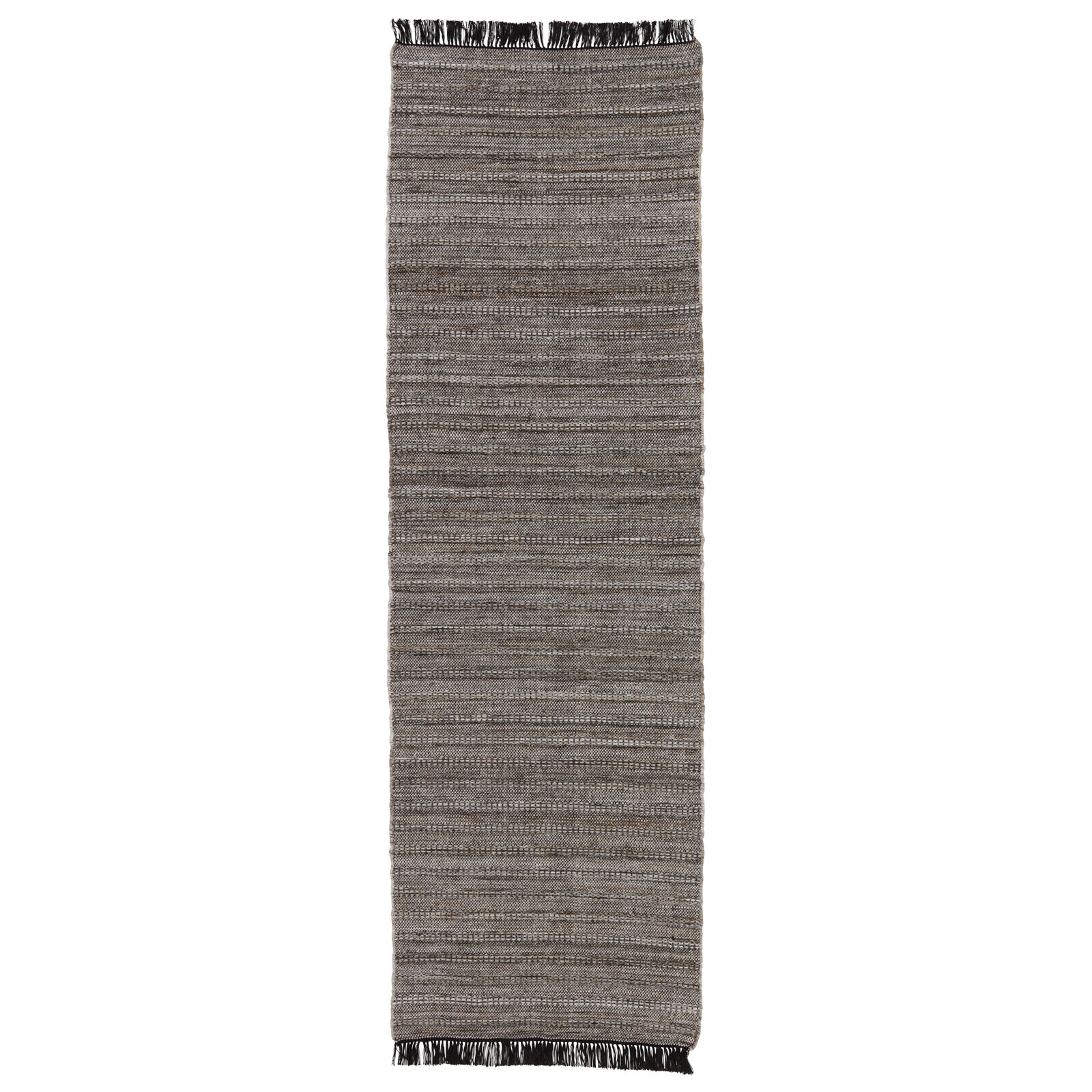Graham Handmade Recycled P.E.T Black/Gray/Brown Indoor/Outdoor Rug, Rectangle 12' x 15'