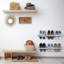 6 Pair Solid Wood Shoe Rack