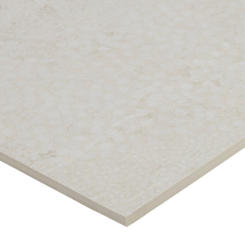 Cavira 23.77 in. x 47.55 in. Mixed Porcelain Floor and Wall Tile (15.7 Sq. Ft. / Case), Wave Bianco White