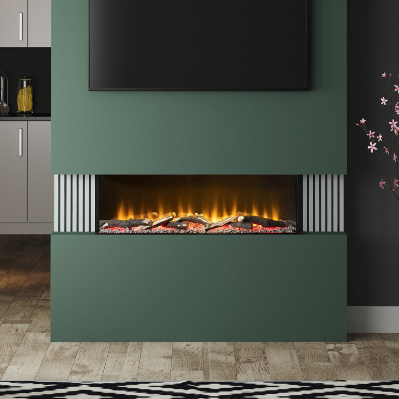 Invision 1000-3SL Media Wall Inset Electric Fire