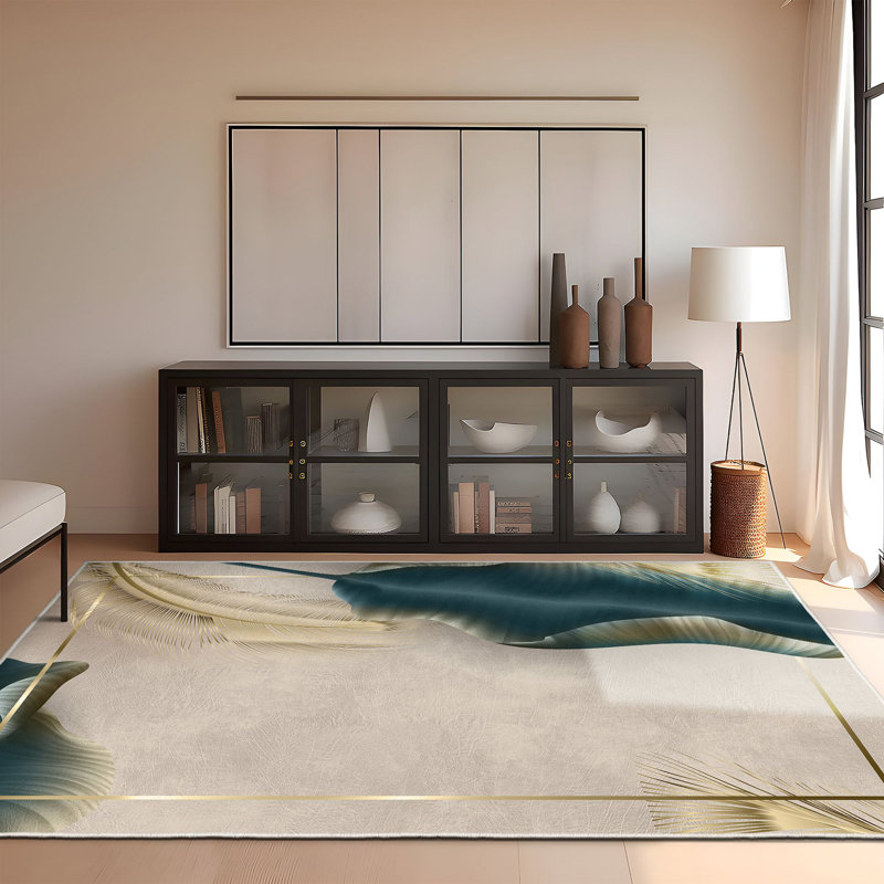 Roulf Tufted Cream Rug, Rectangle 140 x 220cm