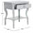 Elegant Desirat 24'' W Nightstand – Modern Curve Wooden Leg, Ring Pull & Functional Bedside Storage-547418198
