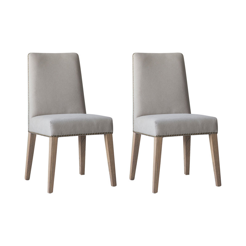 Davila Upholstered Dining Chair, Linen Natural