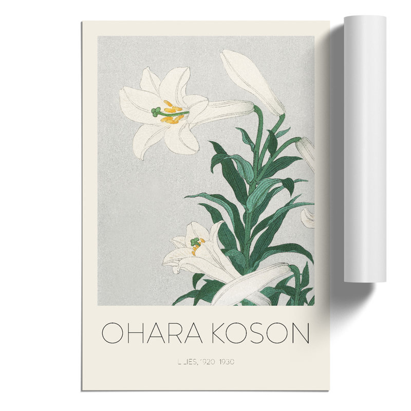White Lilies - No Frame Print, 59cm H x 42cm W x 0.1cm D