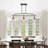 3-Light matte black gold adjustable iron pendant lamp