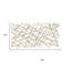 Sculpture dimensionnelle suspendue en métal 25 po x 49 po