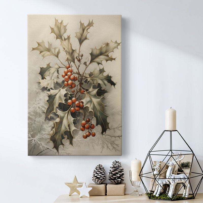 Art des Fêtes de Noël - Toile tendue avec châssis DCXCV III, H 60 po x l 40 po