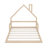 Wood Floor Bed With House-Shaped Headboard-453419973-453419968