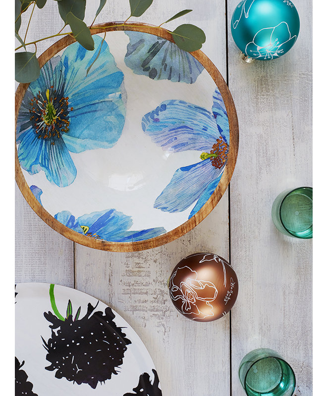 India & Purry Wood Serving Bowl