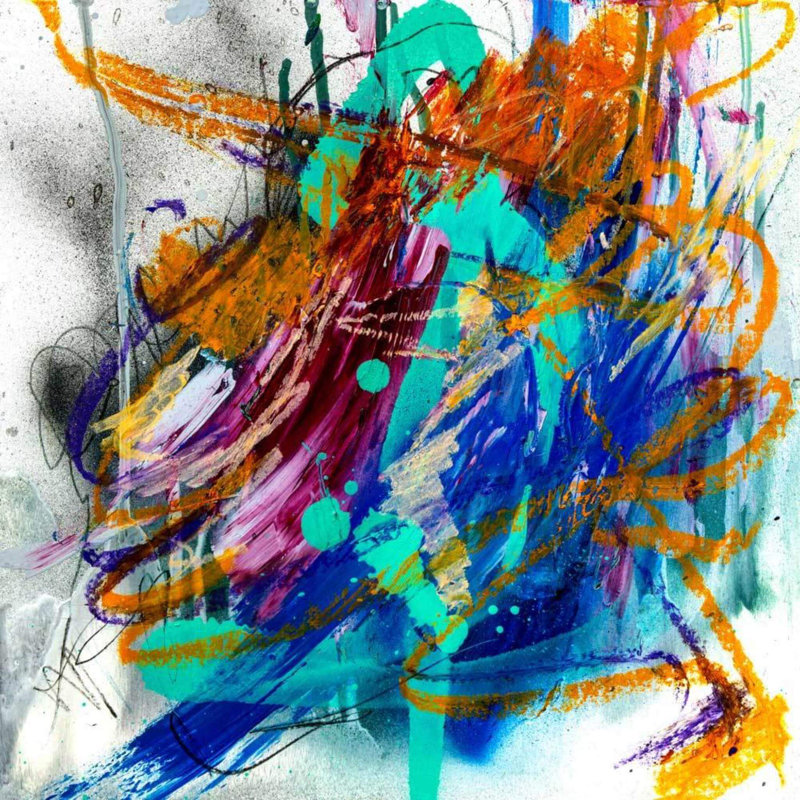Agate Print by John Beard, 36" H x 36" W x 1.5" D, Wrapped Canvas