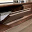 Modern Nut-Brown Solid Wood TV Stands-1761533334